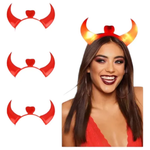 Vinchas cuernito diablito luminosas