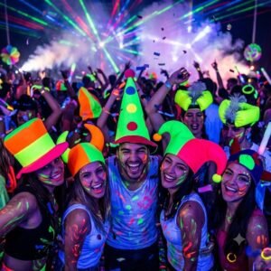 Promo 30 gorros fluo surtidos