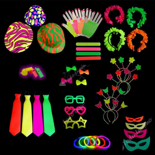 *Combo cotillon SUPER fluo para 80-120 personas Economico