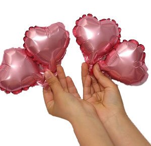 Globos mini corazon (pack x 10)