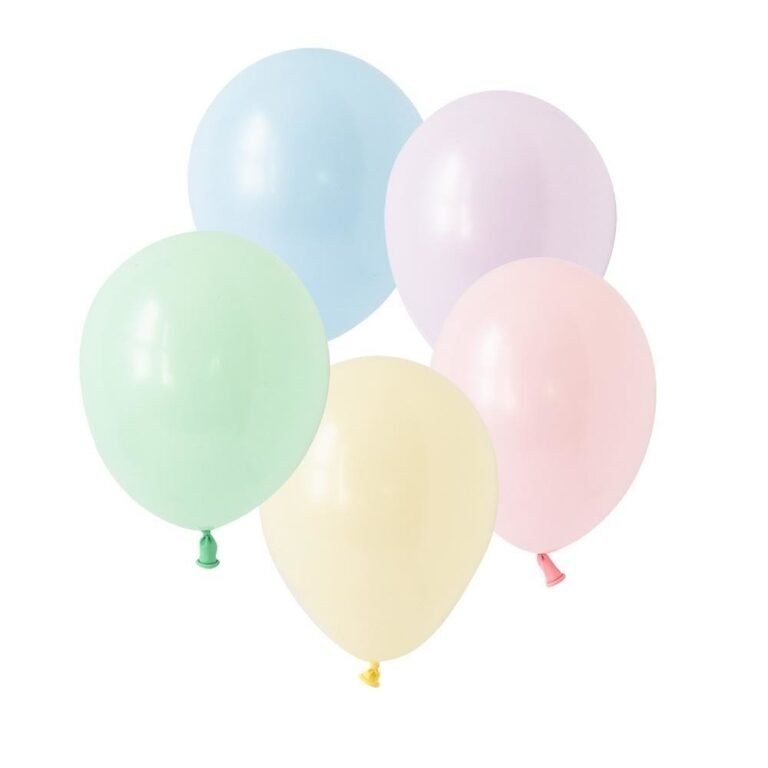 Globos latex pastel 5″ (pack x 5)