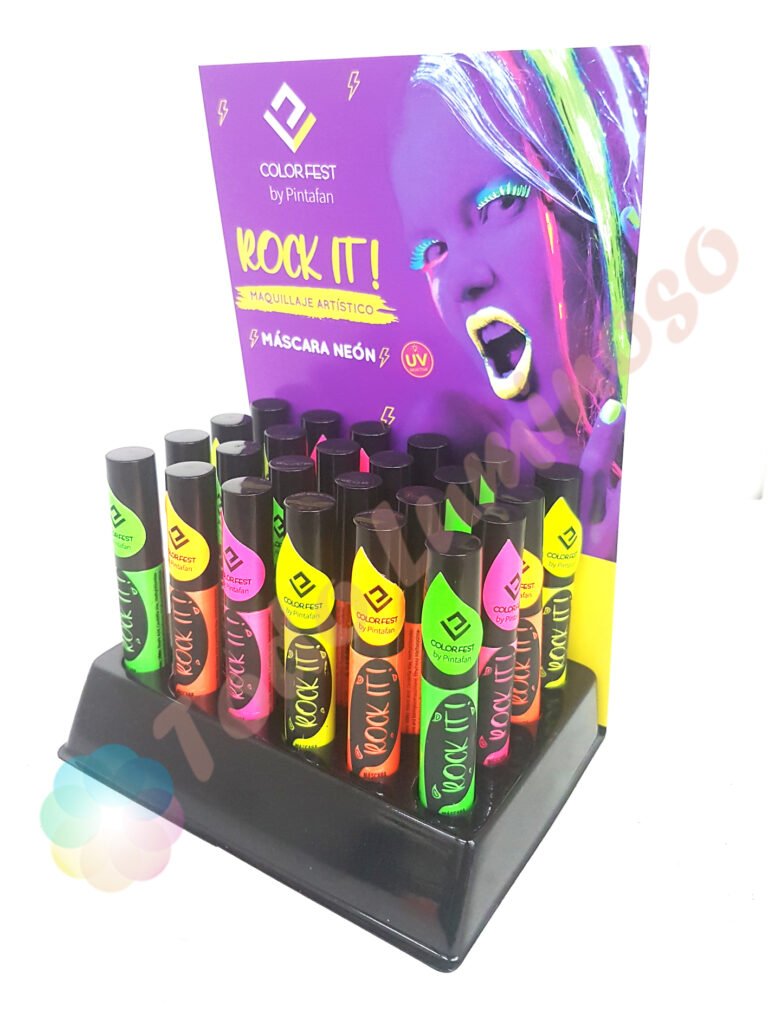 Maquillaje mascara pestañas fluo - Imagen 3