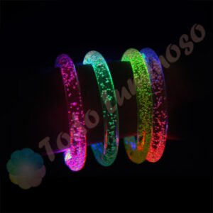Promo 12 Pulseras acrilico luminosas