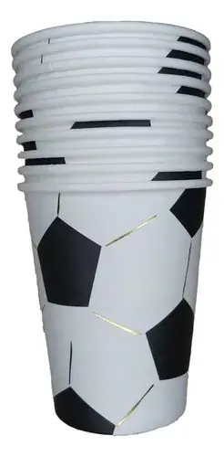 Vasos pelota de futbol polipapel (pack x 10)