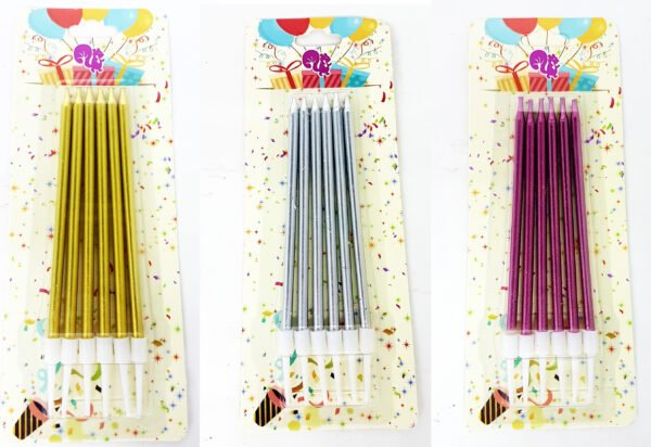 Velitas metalizadas (pack x 6)