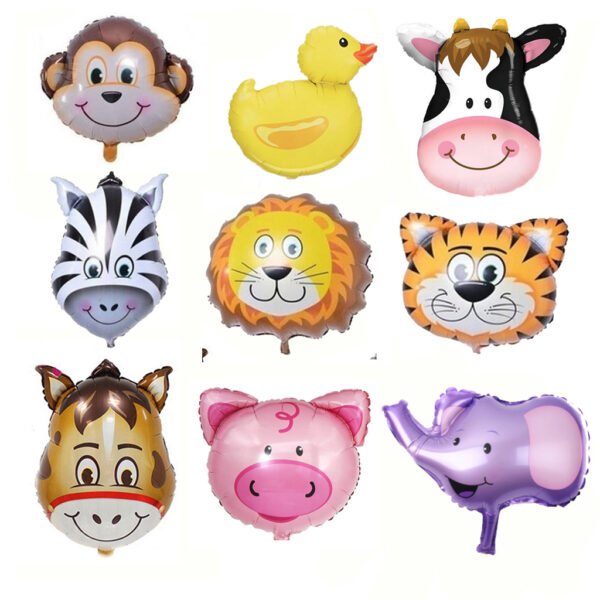 Globos animalitos de la granja/selva 15"