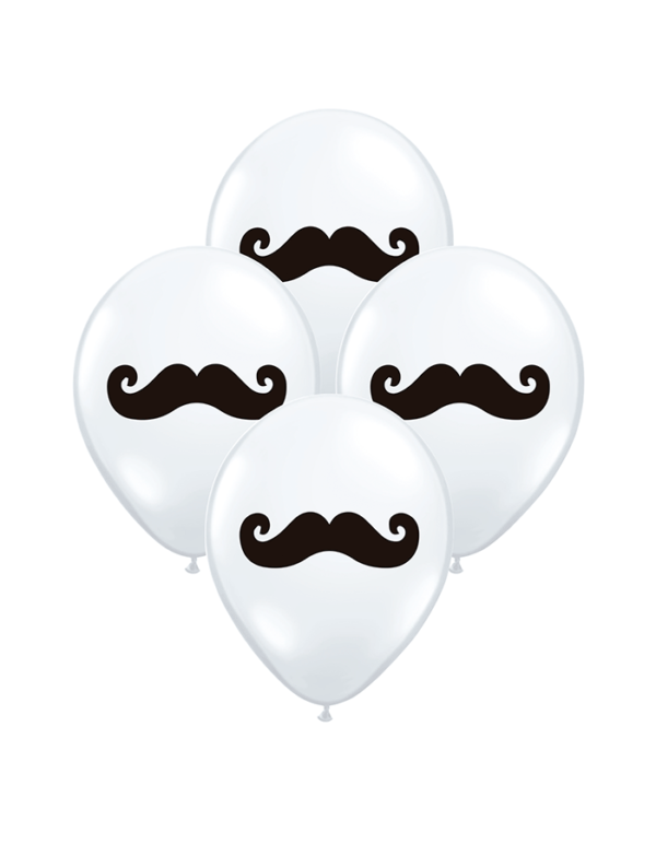 Globos latex bigote (pack x 5)