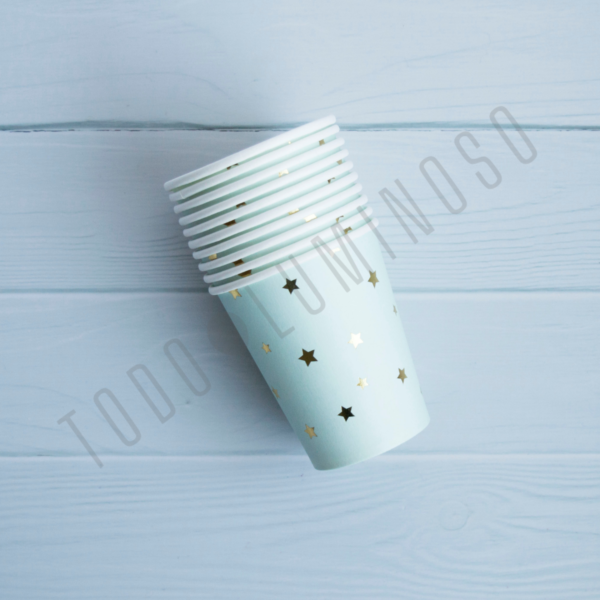 Vasos polipapel estrellas (pack x 10) - Imagen 2