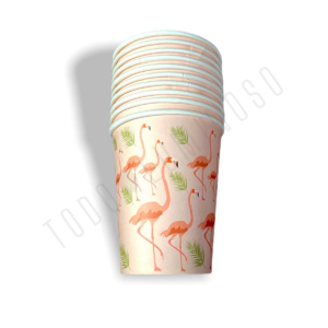 Vasos Flamingo (pack x 10)