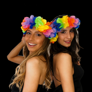 Corona hawaiana flores premium