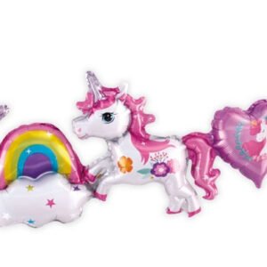 Guirnalda globos unicornio