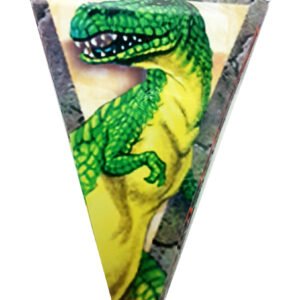 Guirnalda banderin triangulo Dinosaurio