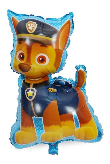 Arco globos patrulla canina perro chase azul rojo cortina GENERICO