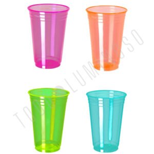 Vasos fluo neón (pack x 25)