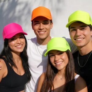 Promo 12 Viseras trucker fluo lisa