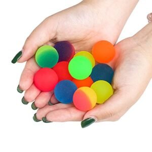 Pelotas saltarina bicolor 4,5 cm (pack x 10 surtidos)