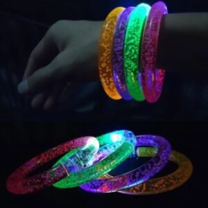 Promo 12 Pulseras acrilico luminosas