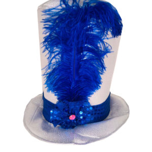 Galera lame de lujo con pluma