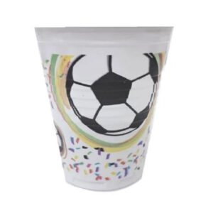 Vasos pelota de futbol plastico (pack x 10)