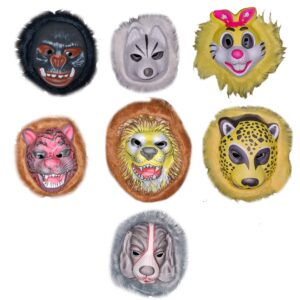 Mascaras Animales goma eva