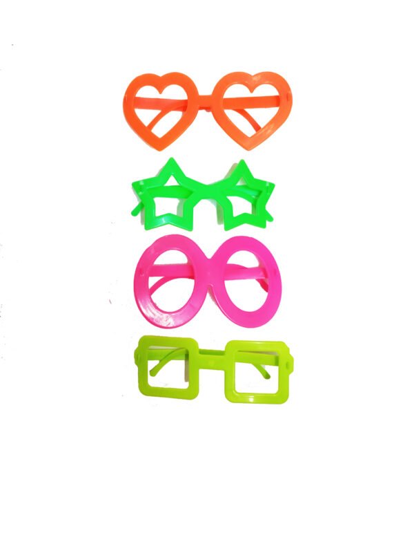 Promo 12 Lentes fluo formas surtidas