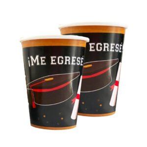 Vasos egresados (pack x 8)