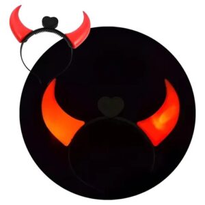 Vinchas cuernito diablito luminosas