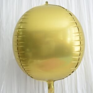 Globo 3D metalizado 22″