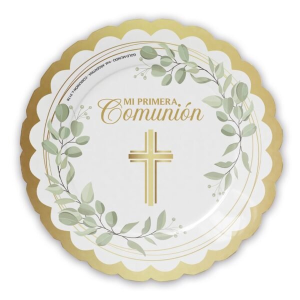 Platos polipapel comunion (pack X 10)