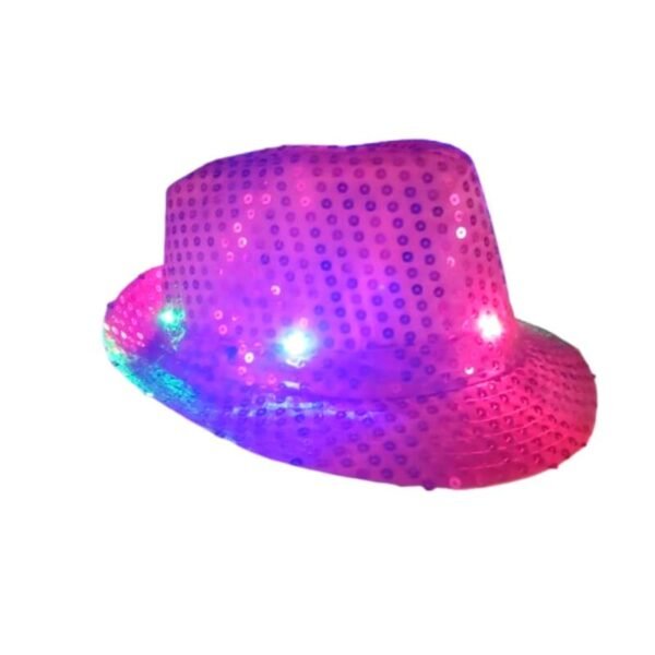 Sombrero lentejuela luminoso