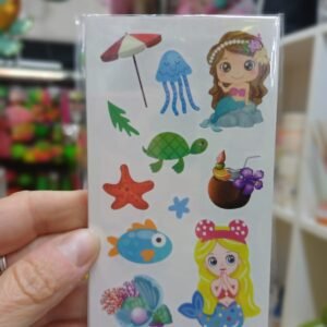 Tatuajes temporales infantiles (1 planchita)