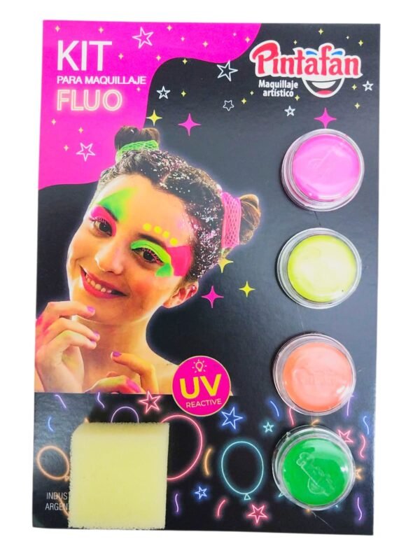 Promo maquillaje 4 pastillas fluo