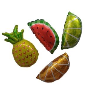 Globos frutas (pack x 4)
