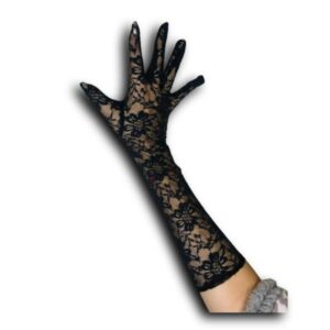 Promo 12 guantes largos tul encaje