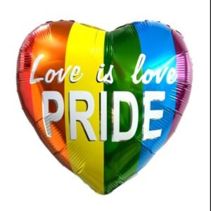 Globo metalizado Love is Pride
