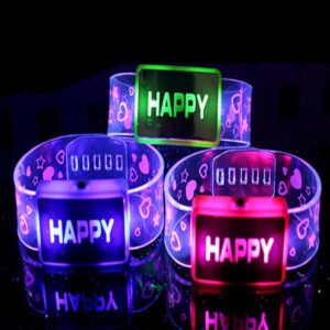 Promo 12 pulseras happy luminosas
