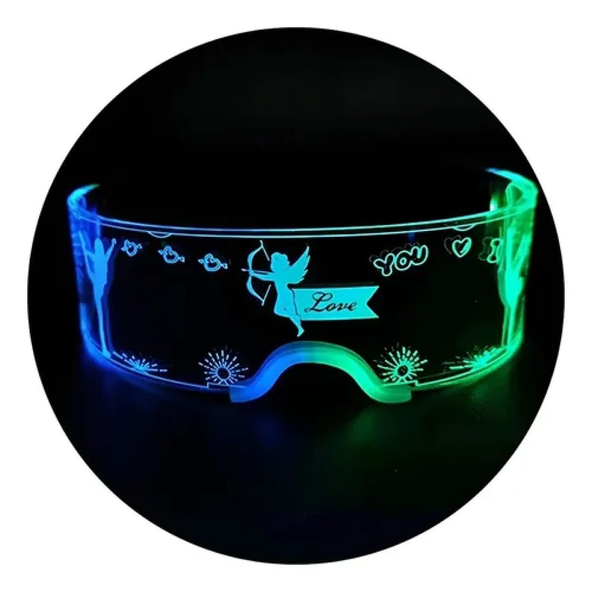Lentes luminoso espacial