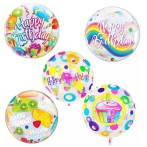 Globo cristal Happy Birthday