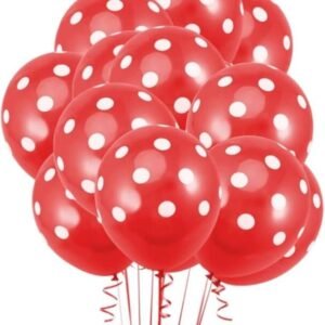 Globos latex lunares rojos (pack x 5)