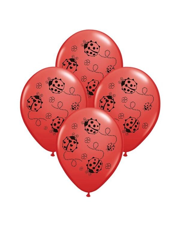 Globos latex Vaquita de San Antonio (pack x 5)