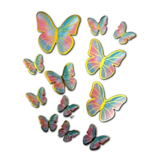 Mariposas decorativas autoadhesivas (pack x 12)