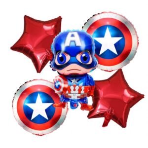 Set globos Capitan America 5 piezas