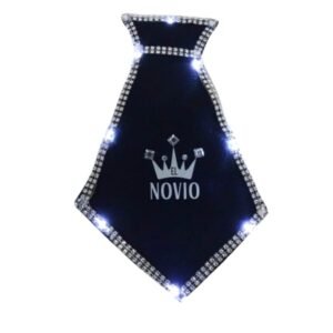 Corbata luminosa strass