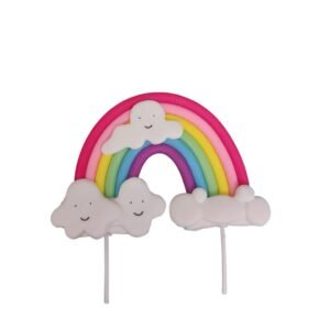 Topper para torta arcoiris