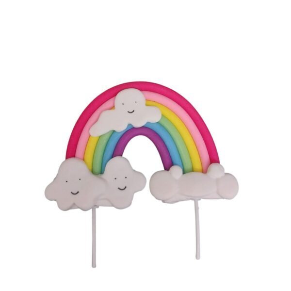 Topper para torta arcoiris