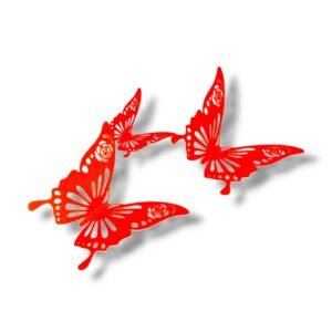 Mariposas decorativas fluo (6 pcs)