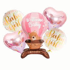 Set globos aerostatico "Welcome baby"