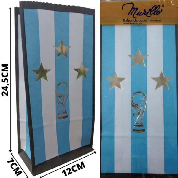 Bolsas Argentina copa del mundo (pack x 10)