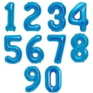 Globo numero 32" azul