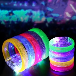 Promo 10 pulseras brazalete luminoso flash